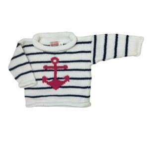 Girls Anchor Roll Neck Cotton Sweater-New W/O Tags size 4T and 7